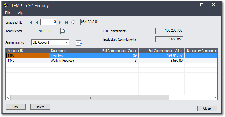 Commitment Accounting